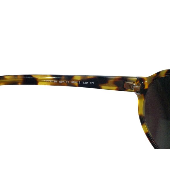 Tory Burch Tortoiseshell Sunglasses Acetate Frame Green Tinted Lenses - Picture 9 of 9